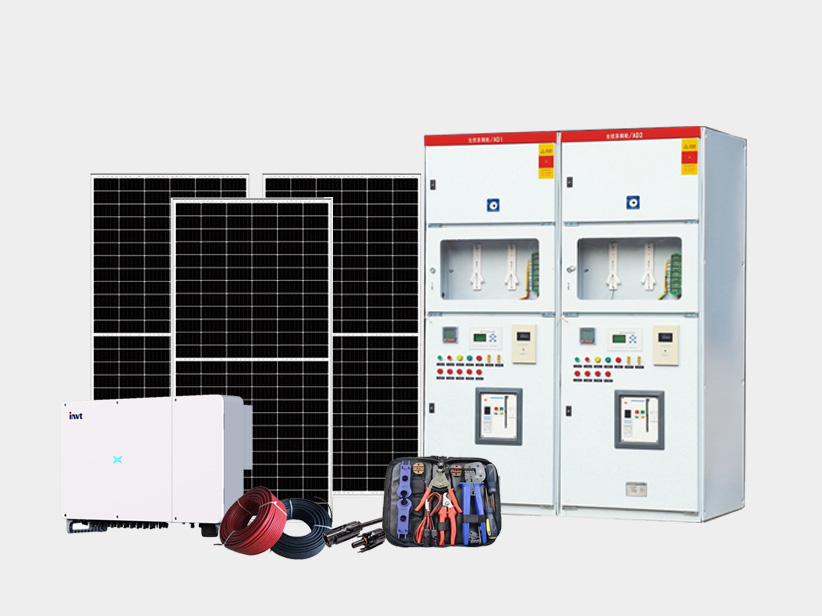 100KW工商业太阳能并网发电系统户外分布式光伏电